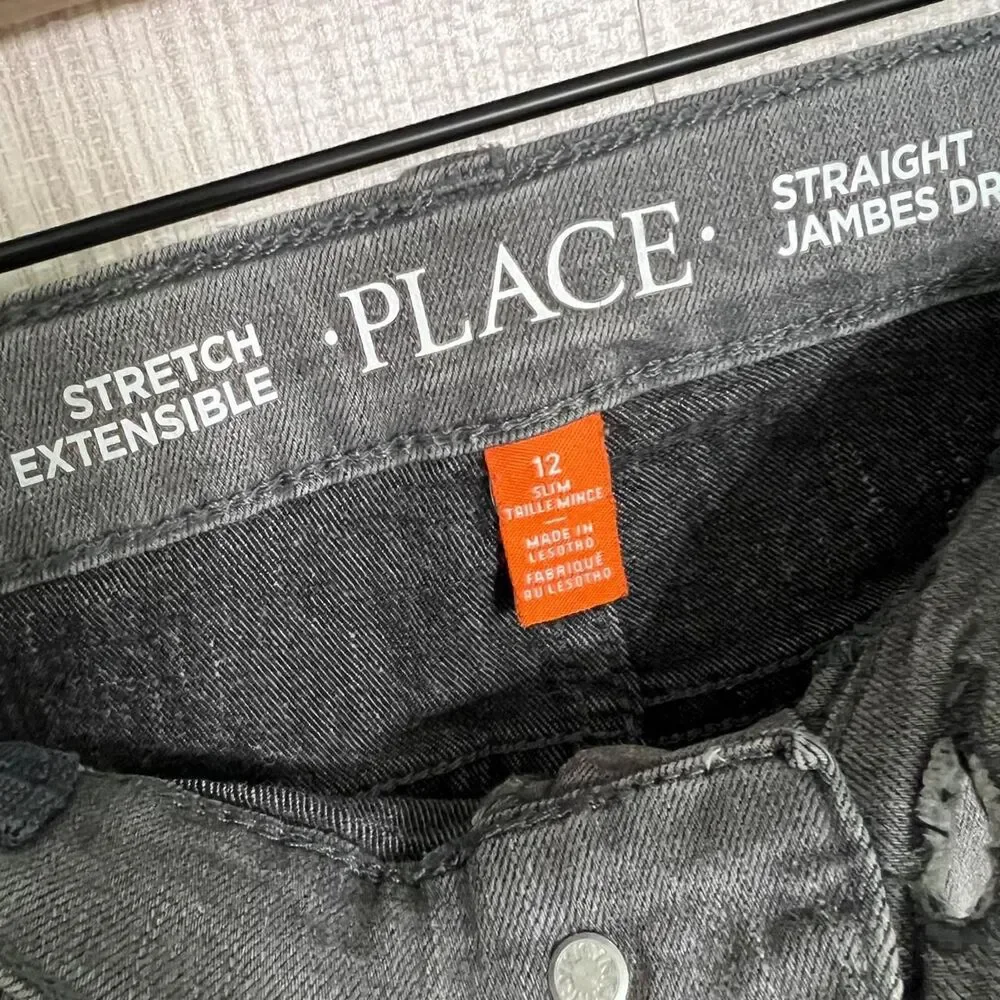 The-children-s-place Men's Grey and Green Jeans